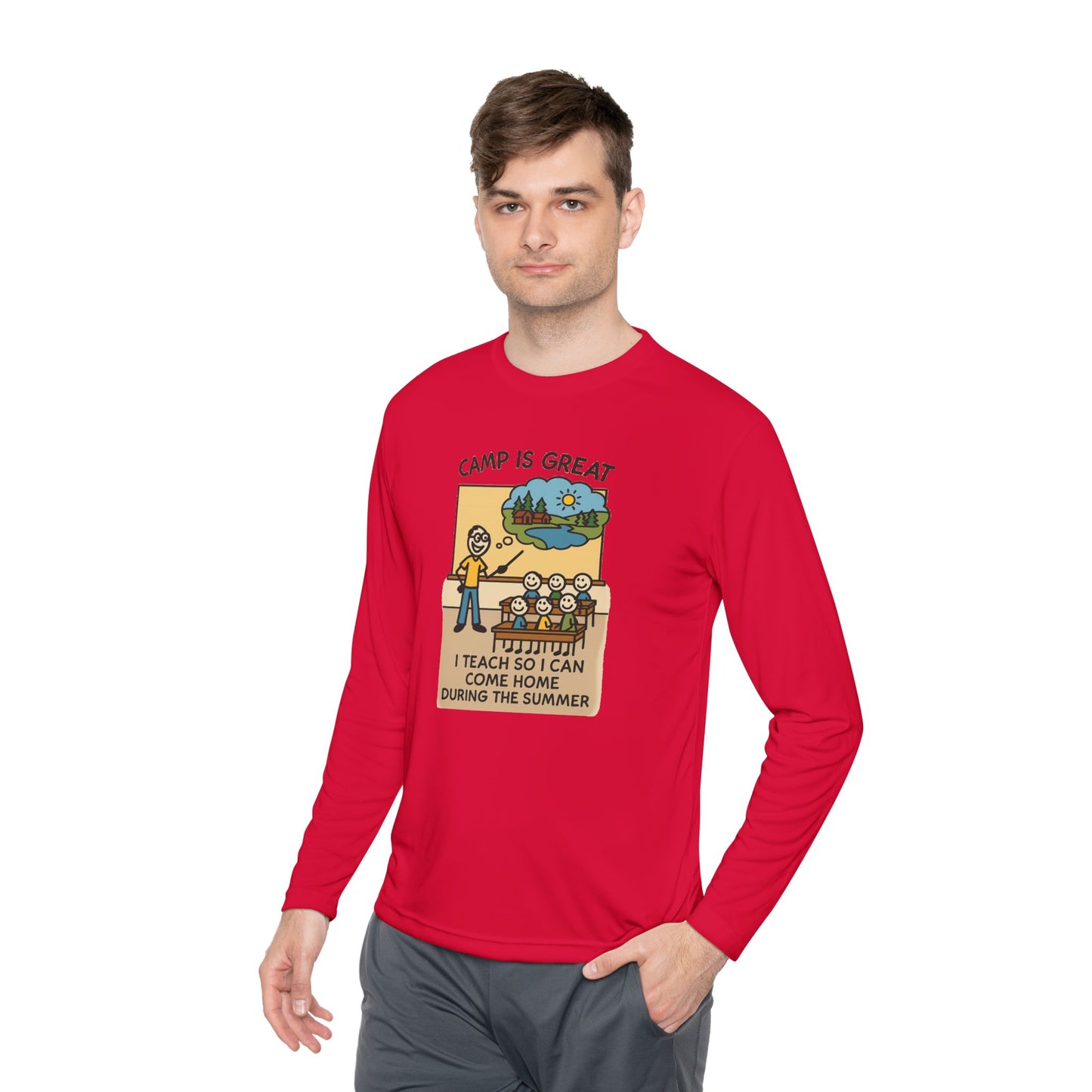 Unisex Lightweight Long Sleeve Tee Teacher