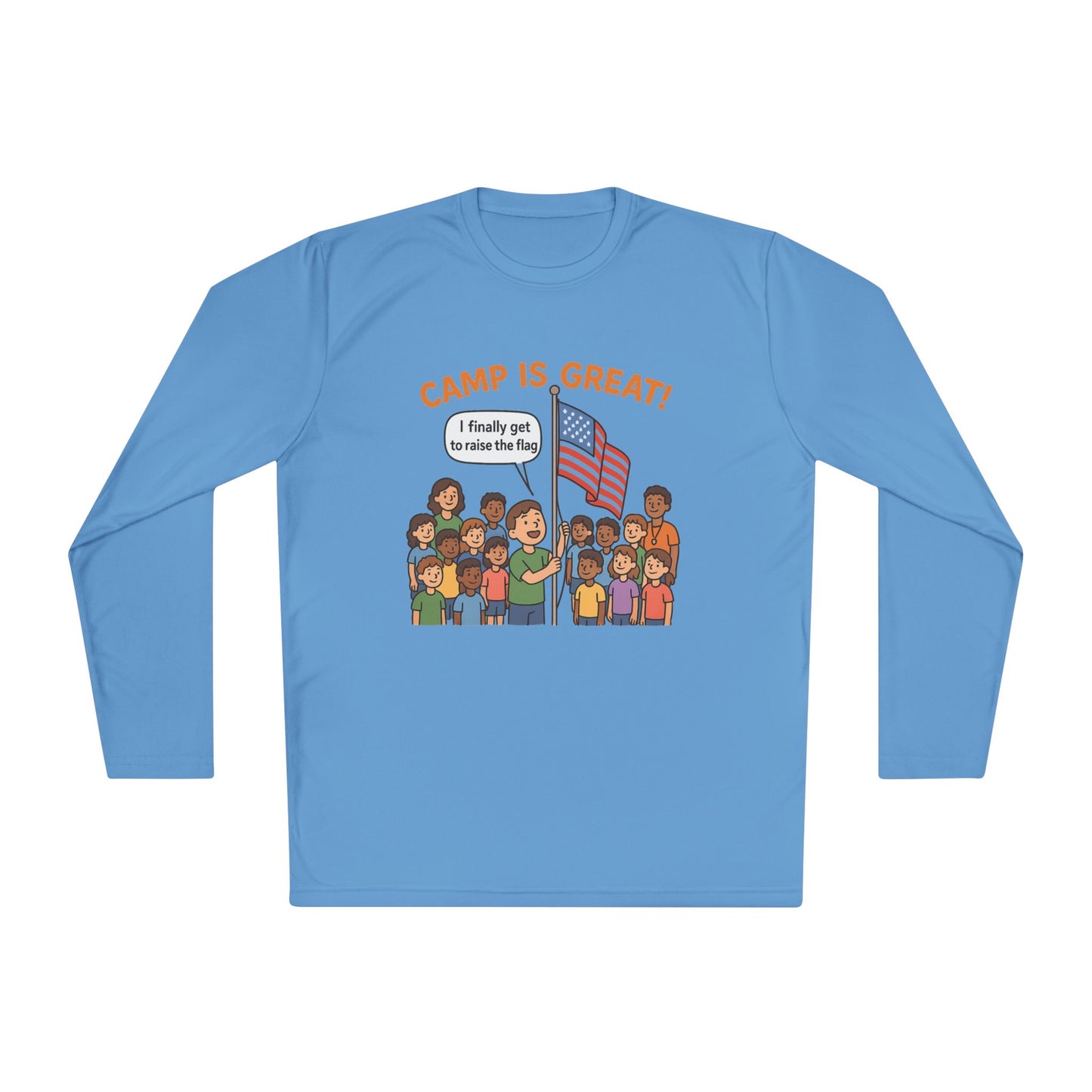 Unisex Lightweight Long Sleeve Tee Flag