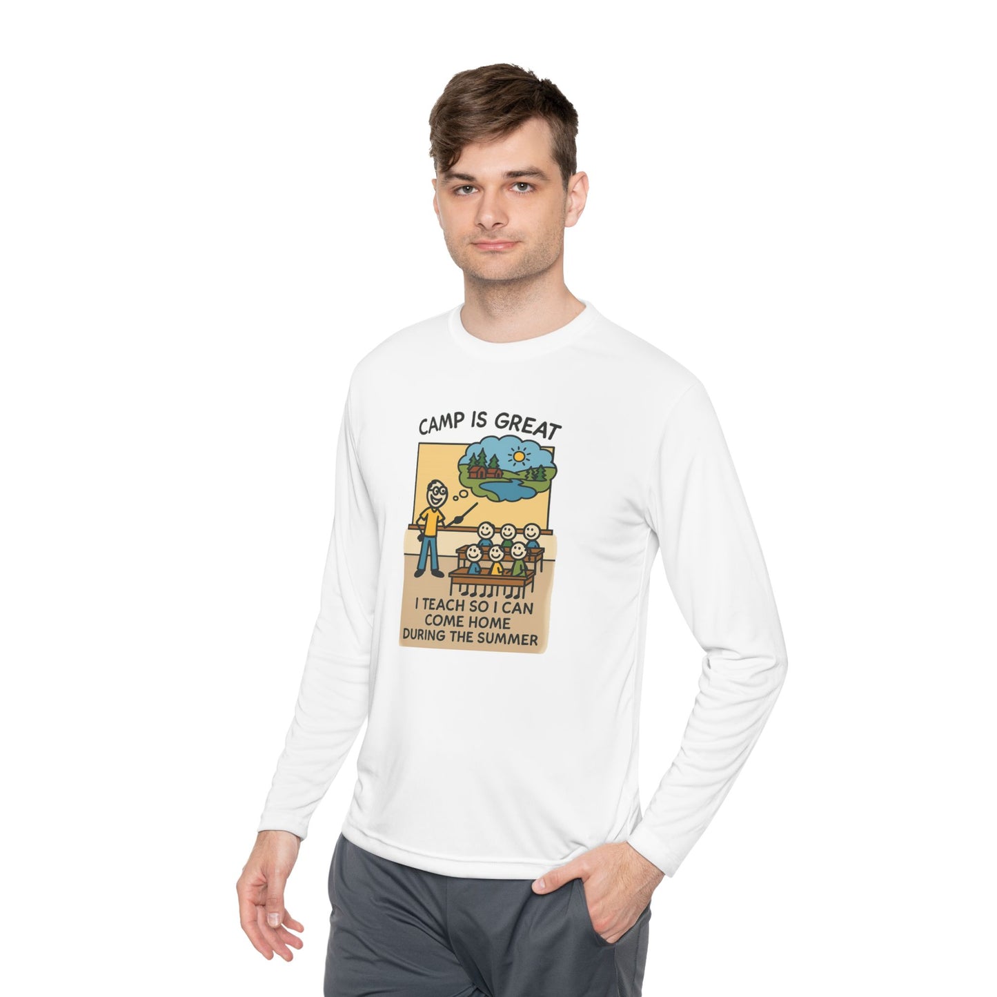 Unisex Lightweight Long Sleeve Tee Teacher