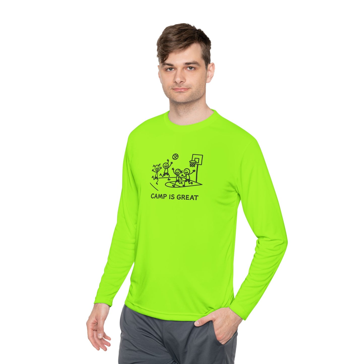 Unisex Lightweight Long Sleeve Tee Basketball