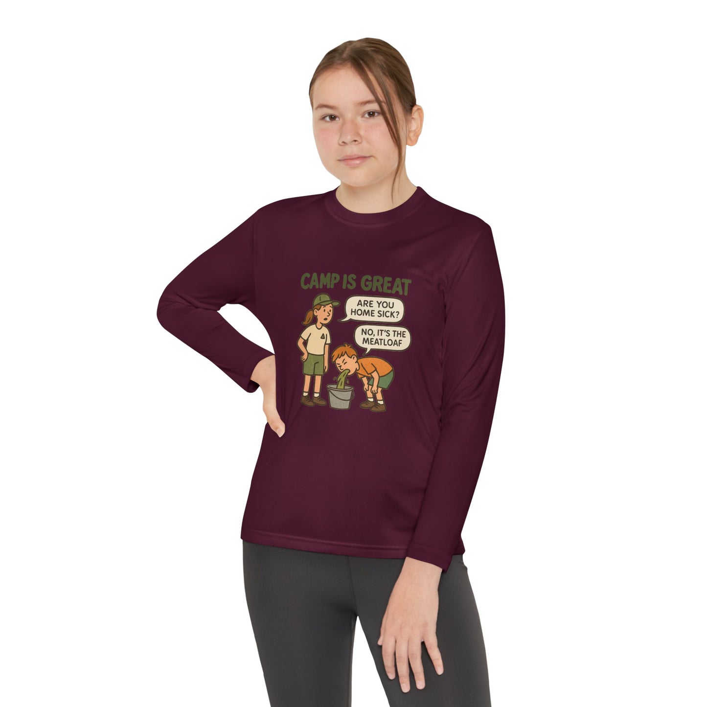 Youth Long Sleeve Competitor Tee Meatloaf