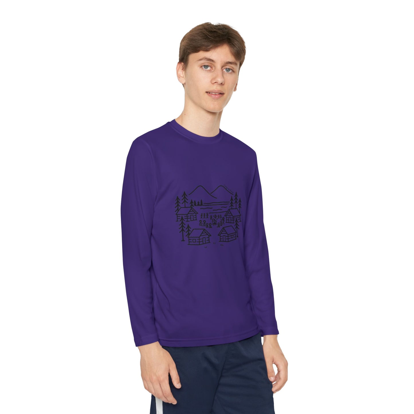 Youth Long Sleeve Competitor Tee Landscape