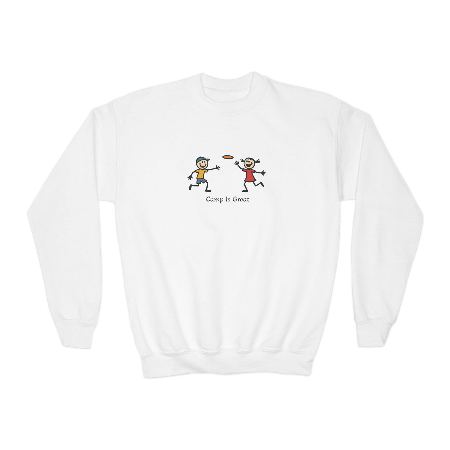 Youth Crewneck Sweatshirt Frisbee