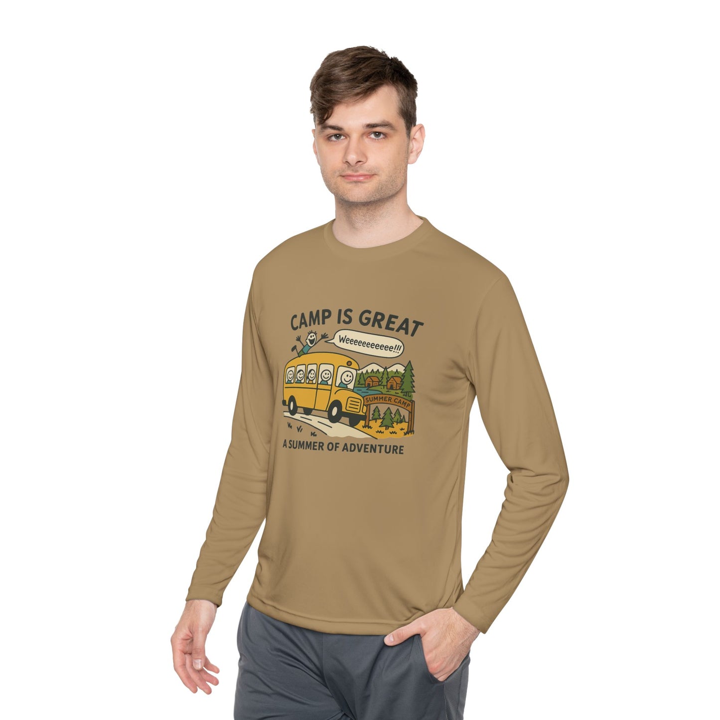Unisex Lightweight Long Sleeve Tee Bus