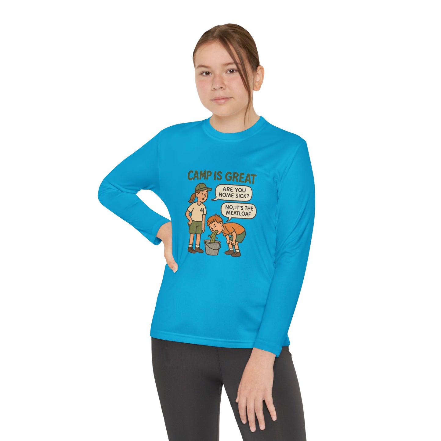 Youth Long Sleeve Competitor Tee Meatloaf