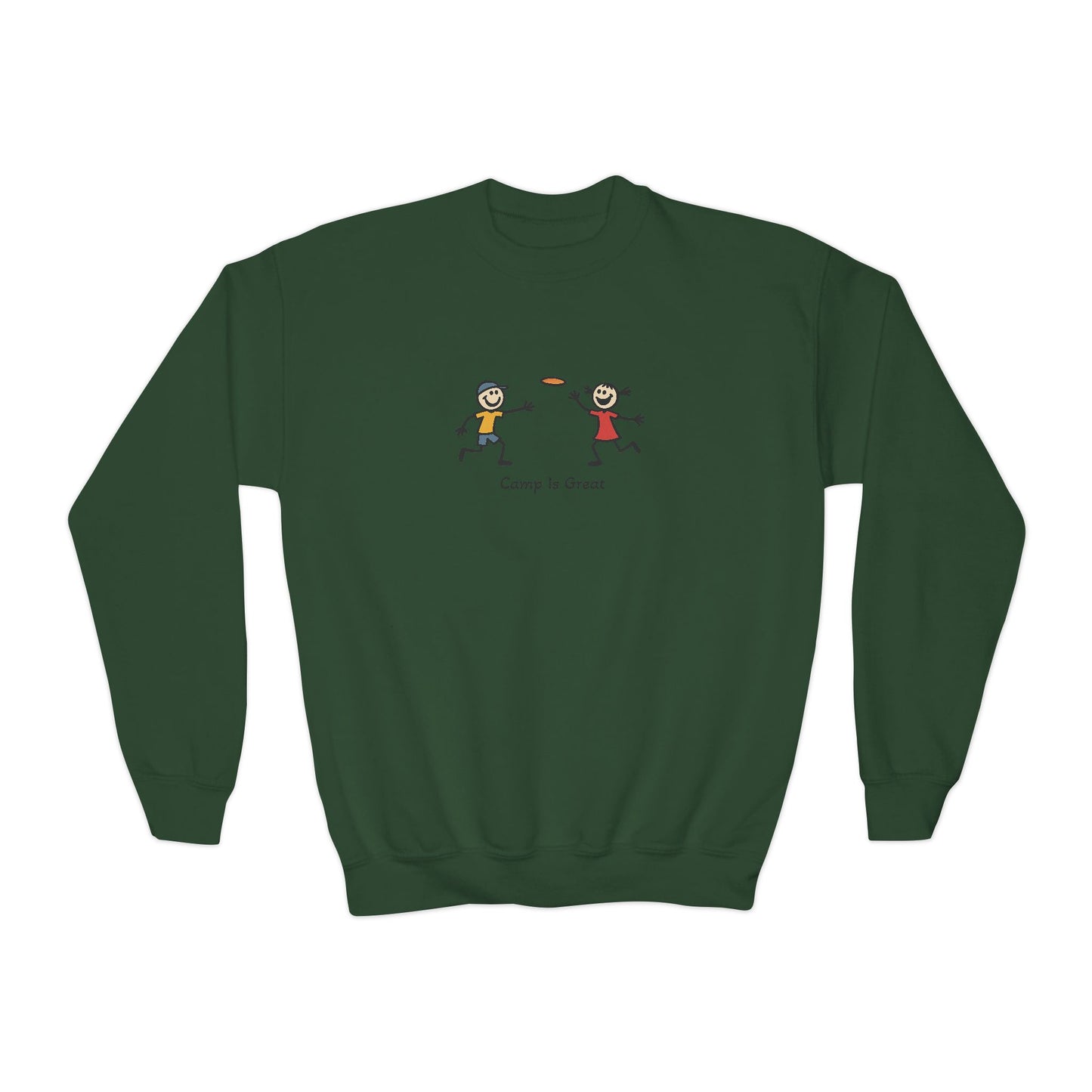 Youth Crewneck Sweatshirt Frisbee