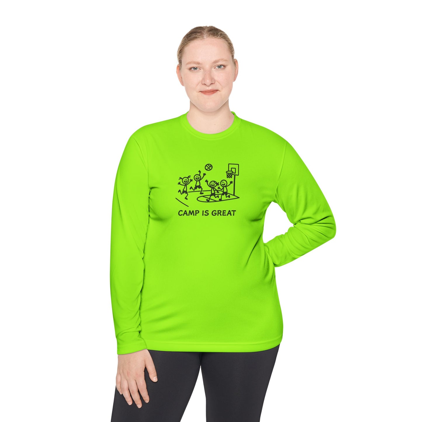 Unisex Lightweight Long Sleeve Tee Basketball