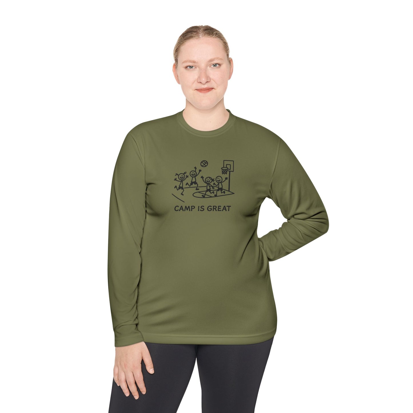 Unisex Lightweight Long Sleeve Tee Basketball