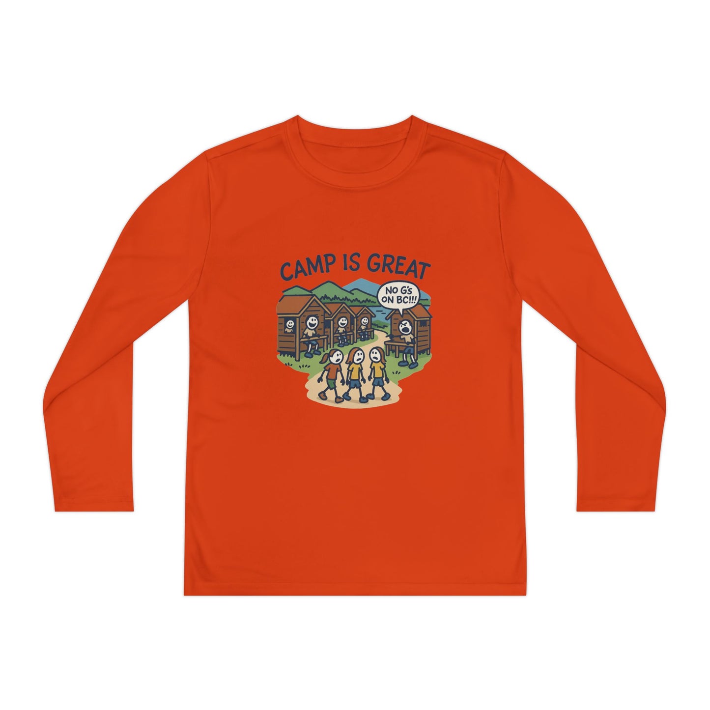 Youth Long Sleeve Competitor Tee No G's on BC